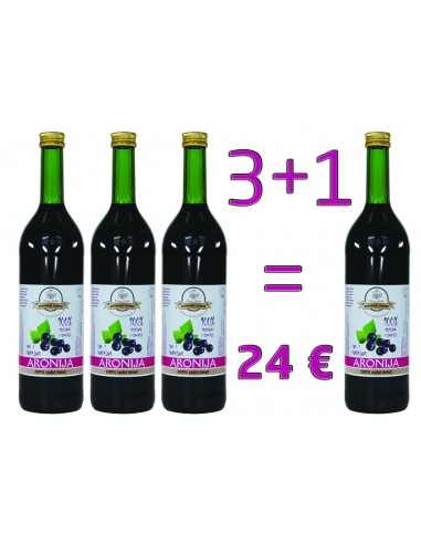 3+1   AKCIJA 100 % Sok Aronije