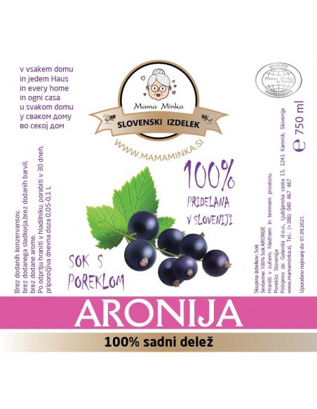 3+1   AKCIJA 100 % Sok Aronije