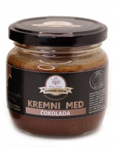 Kremni med s  čokolado