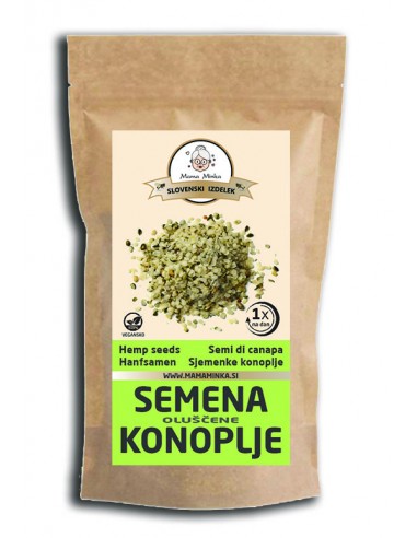 Konopljina semena- oluščena 400g (vrečka)